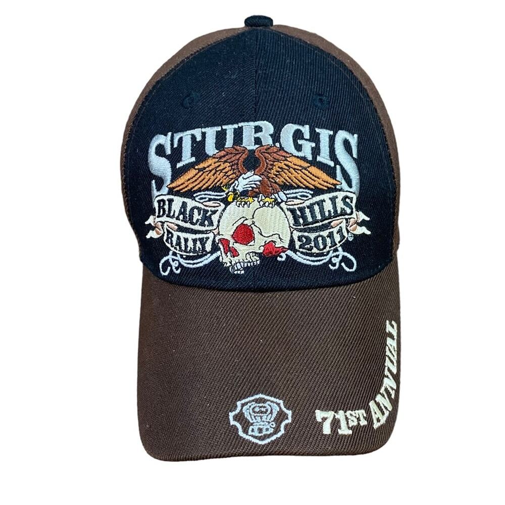 Sturgis Motorcycle Black Hills Rally 2011 71st Annual Souvenir Hat Adjustable